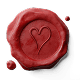 love letter stamp logo